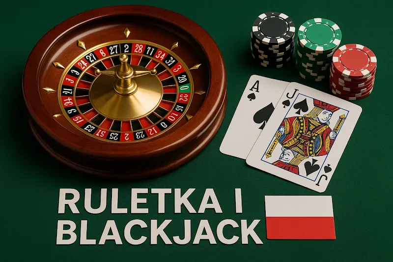 Gry stołowe, ruletka i blackjack w polskich kasynach online